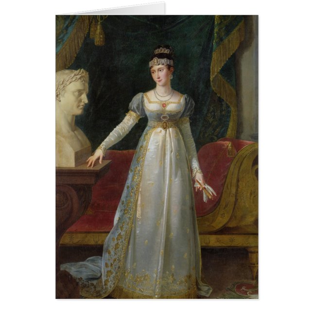 Marie Pauline Bonaparte Princess Borghese, 1808 Hälsningskort (Framsidan)