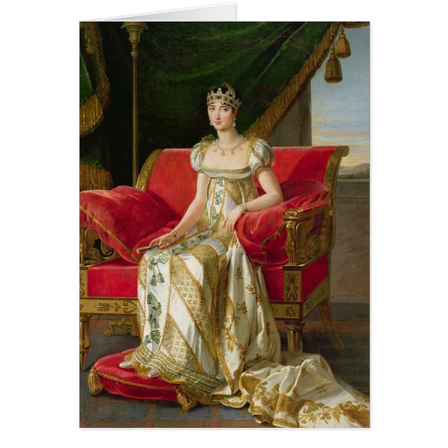 Marie Pauline Bonaparte Princess Borghese, 1808 Hälsningskort (Framsidan)