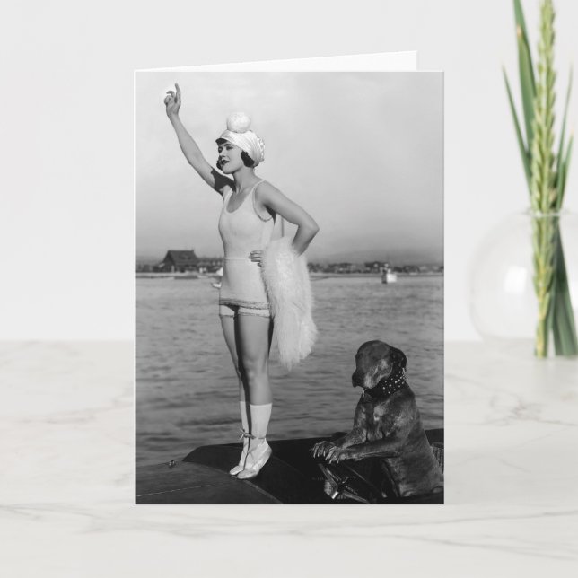Marie Prevost med Teddy Photo Kort (Framsida)