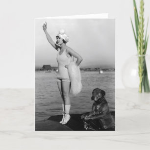 Marie Prevost med Teddy Photo Kort