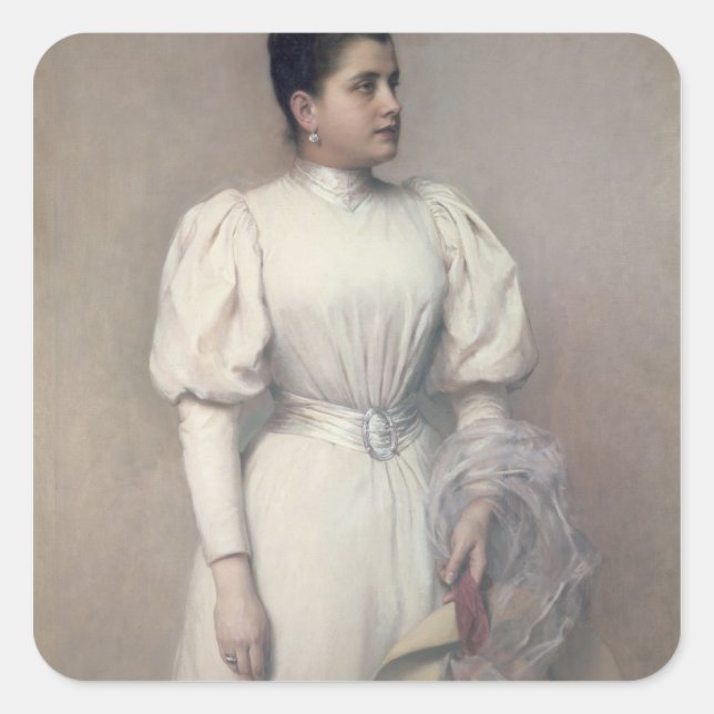 Marie Renard Fyrkantigt Klistermärke (Framsida)