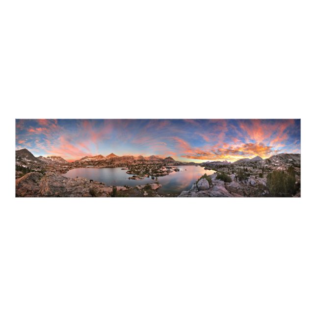 Marie Sjö Sunrise Panorama - John Muir Trail Fototryck (Framsidan)