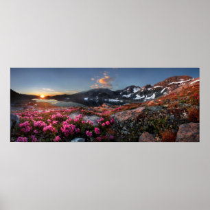 Marie Sjöar Sunrise - John Muir Trail - Sierra Poster