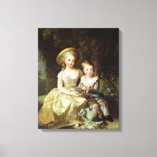 Marie-Therese-Charlotte Child porträtt Canvastryck