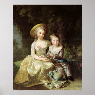 Marie-Therese-Charlotte Child porträtt Poster