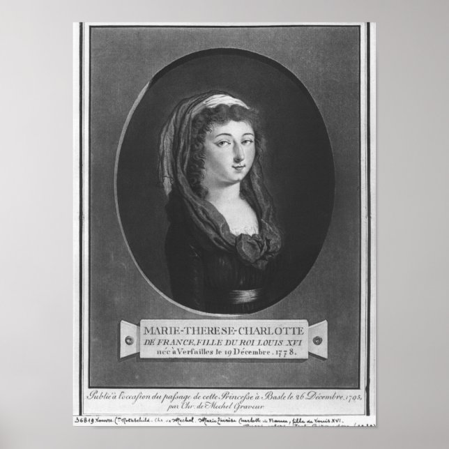 Marie-Therese-Charlotte de Frankrike, 17 år Poster (Framsidan)