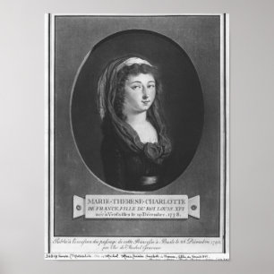 Marie-Therese-Charlotte de Frankrike, ålder 17 Poster