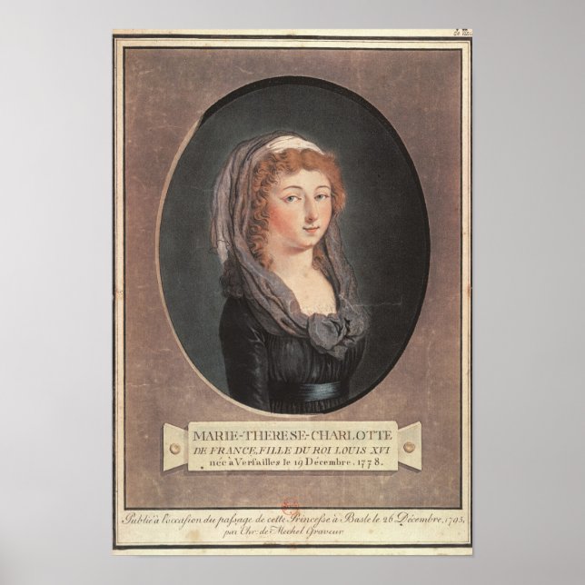 Marie-Therese-Charlotte de Frankrike åldras sjutto Poster (Framsidan)