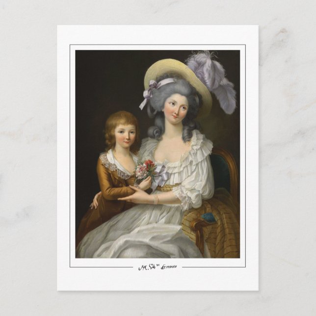 Marie-Victoire Lemoine #2 - Finkonst Postkort Vykort (Framsida)