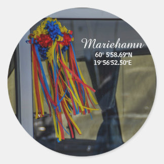 Mariehamn, Åland Runt Klistermärke