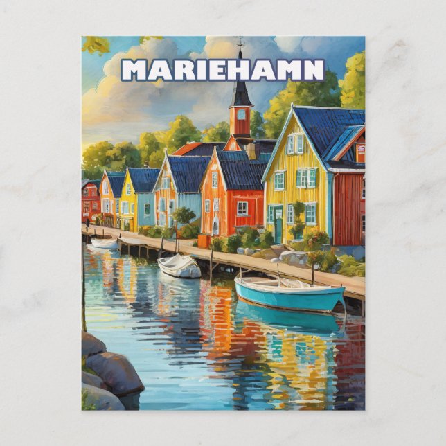 Mariehamn, joyau tranquille de l'archipel d'Åland Vykort (Framsida)