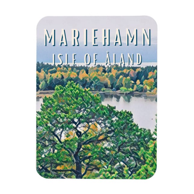 Mariehamn, la ville des îles Åland Magnet (Vertikal)