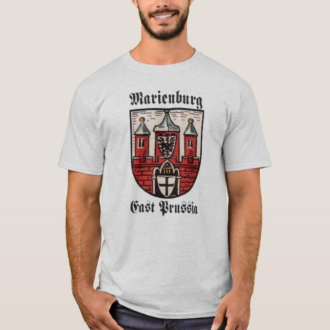 Marienburg östlig Prussia Tee Shirt (Framsida)