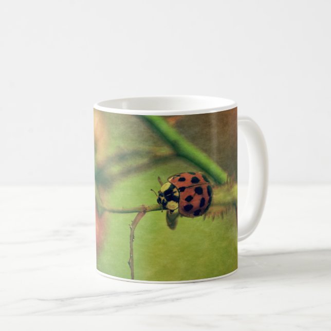 Marienkäfer in der Natur Kaffemugg (Framsida höger)