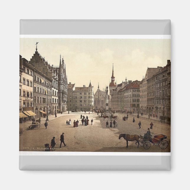 Marienplatz, München, Bayern, Tyskland Magnet (Framsidan)