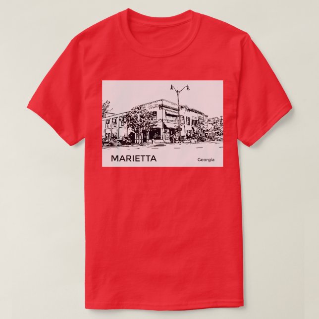 Marietta Georgia TShirt T Shirt (Design framsida)