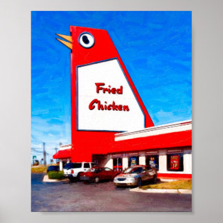 Marietta Landmark - Big Chicken - 8x6-arkivering Poster