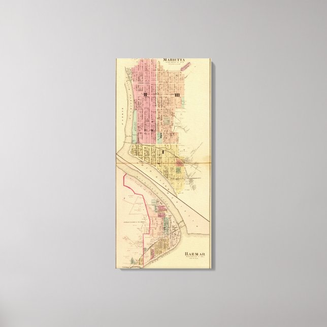 Marietta Ohio Canvastryck (Framsida)