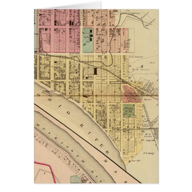 Marietta, Ohio Hälsningskort (Framsidan)