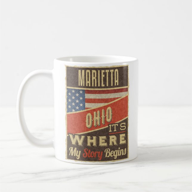 Marietta Ohio Kaffemugg (Vänster)