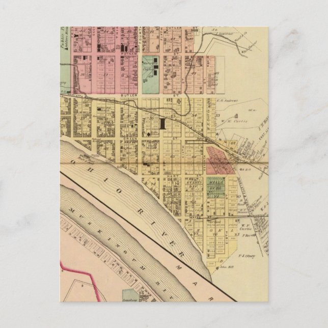 Marietta Ohio Vykort (Framsida)