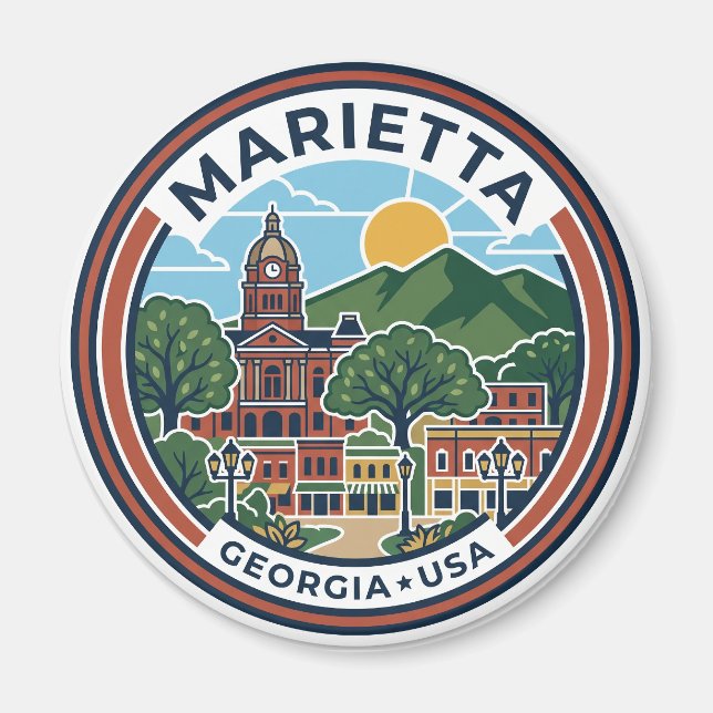 Marietta USA Magnet (Framsidan)