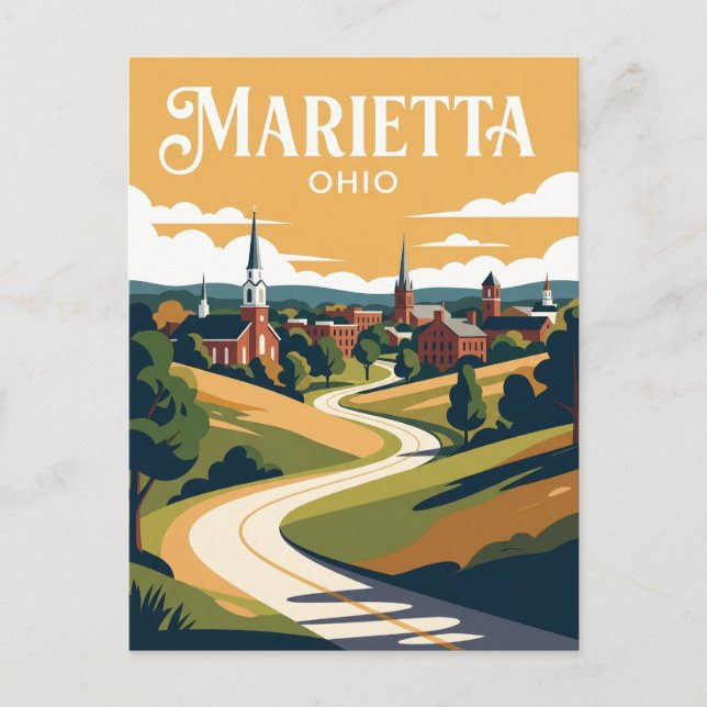 Marietta USA Vykort (Framsida)