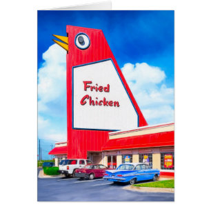 Marietta's Big Chicken - Atlanta Metro Landmark Hälsningskort