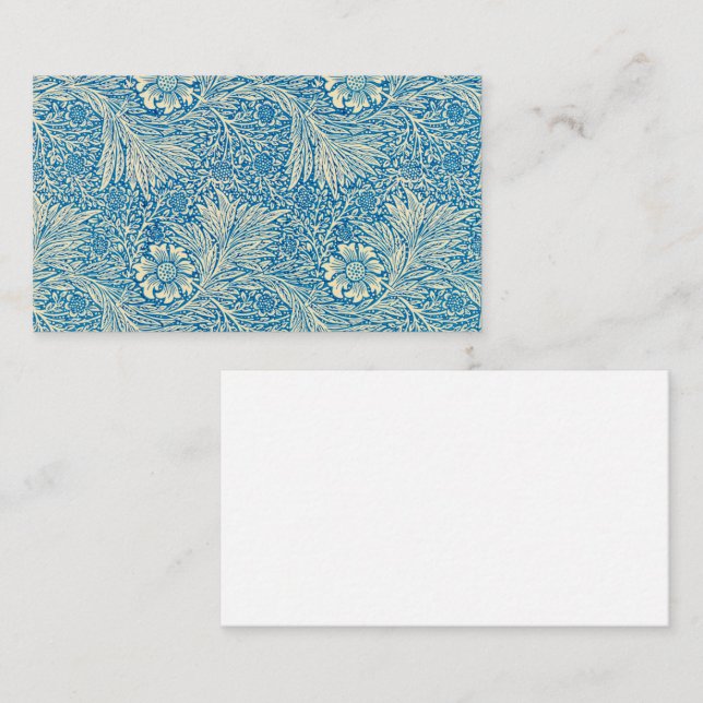 Marigold, 1875 av William Morris Visitkort (Fram/baksida)