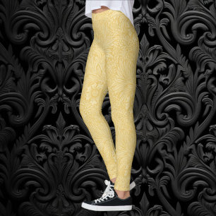 Marigold av William Morris, Vintage Garden Flowers Leggings