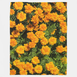 Marigold-blomma i blommar Fickecfilt Fleecefilt