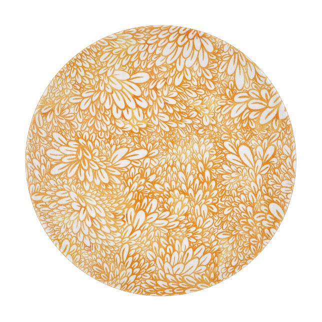 Marigold-Blommigten: Enkel Orange Mönster (Framsidan)