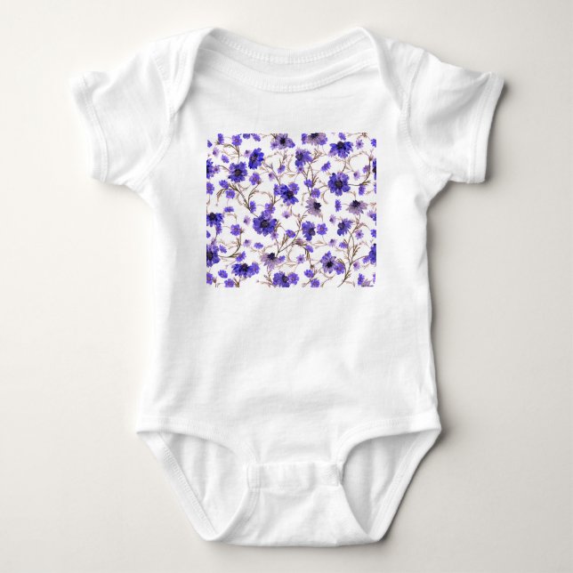 Marigold-blommor, blommigt sömlös tapet t shirt (Framsida)