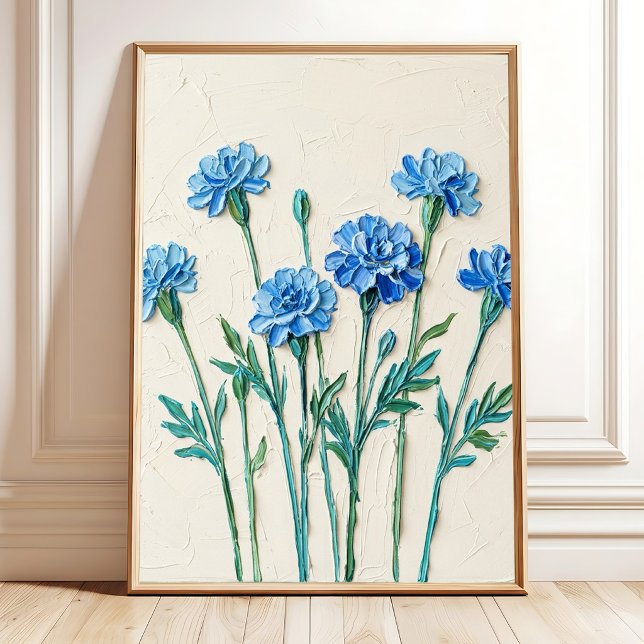Marigold Blommor Minimalistisk Konst Poster (Skapare uppladdad)