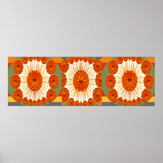 MARIGOLD FLOD Show : Decorative Art Poster
