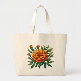 Marigold Flower Jumbo Tygkasse