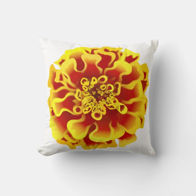 Marigold Flower Kudde (Framsida)