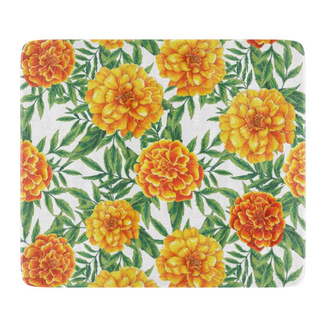 Marigold Flower Mönster (Framsidan)