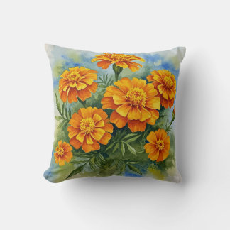 Marigold Flower Pillow Kudde