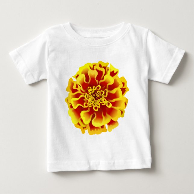 Marigold Flower Tee Shirt (Framsida)