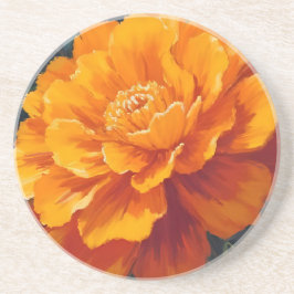Marigold Flower | Watercolor Floral Painting Underlägg