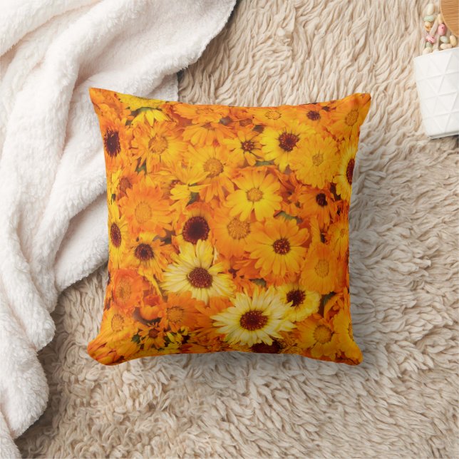 Marigold Flowers Dekorativ kudde (Filt)