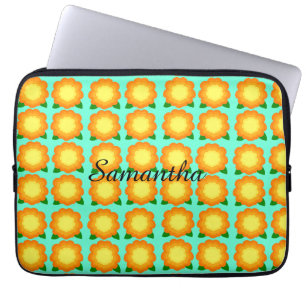 Marigold Flowers Laptop Fodral