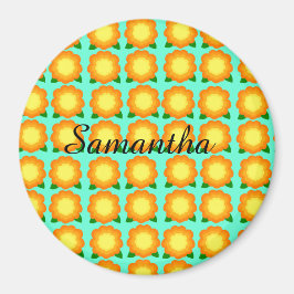Marigold Flowers Magnet