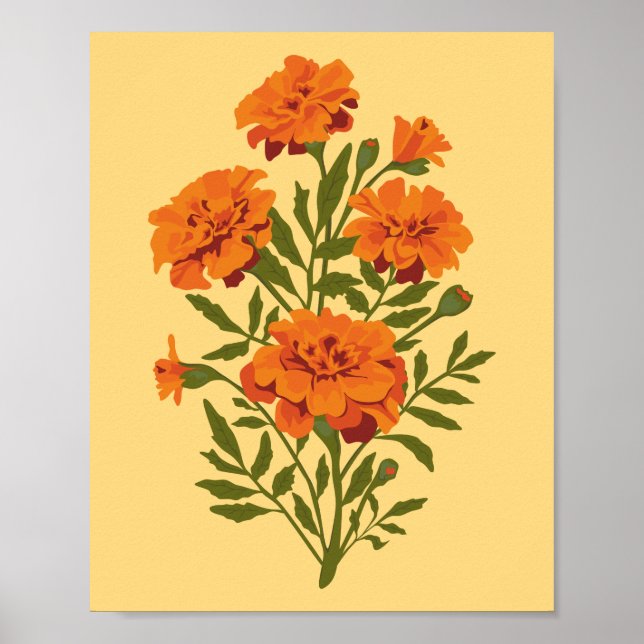 Marigold Flowers Poster (Framsidan)
