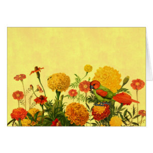 Marigold Garden i Orange och Golden Hues OBS Kort