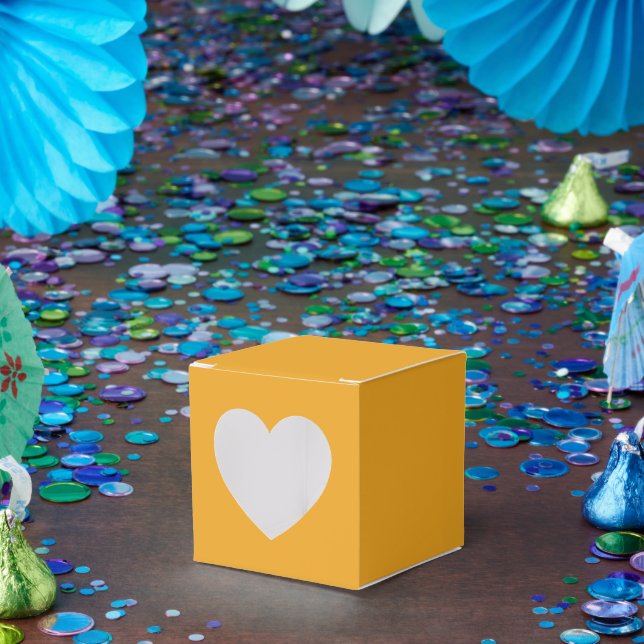 Marigold Heart Favoritlåda för bröllop eller feste Presentaskar (Part)