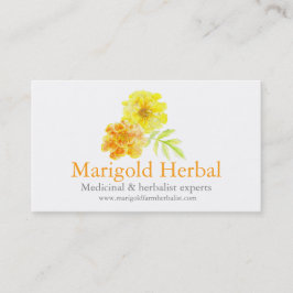 Marigold herbalis Medicinskt affärskort Visitkort