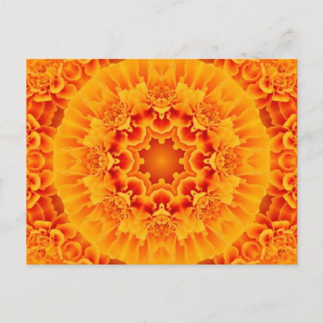 Marigold Mandala Vykort (Framsida)
