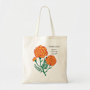 Marigold oktober Birth Month Flower Bag Tygkasse